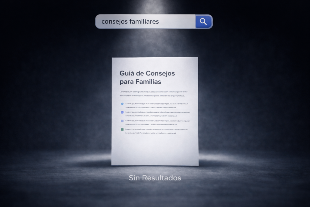 Spanish website published online but showing zero search visibility because it was translated without proper Spanish SEO strategy or keyword research.